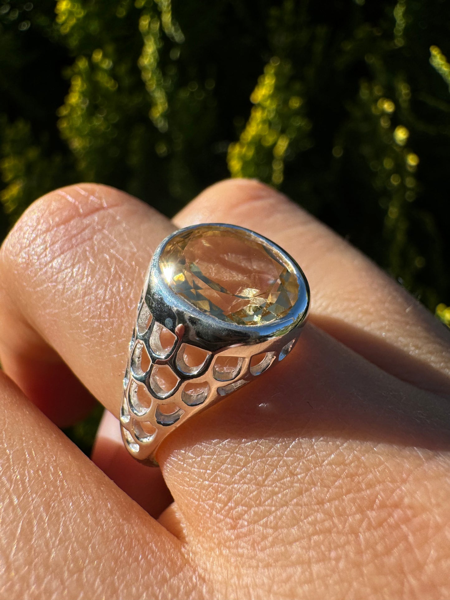 Radiant Citrine Ring