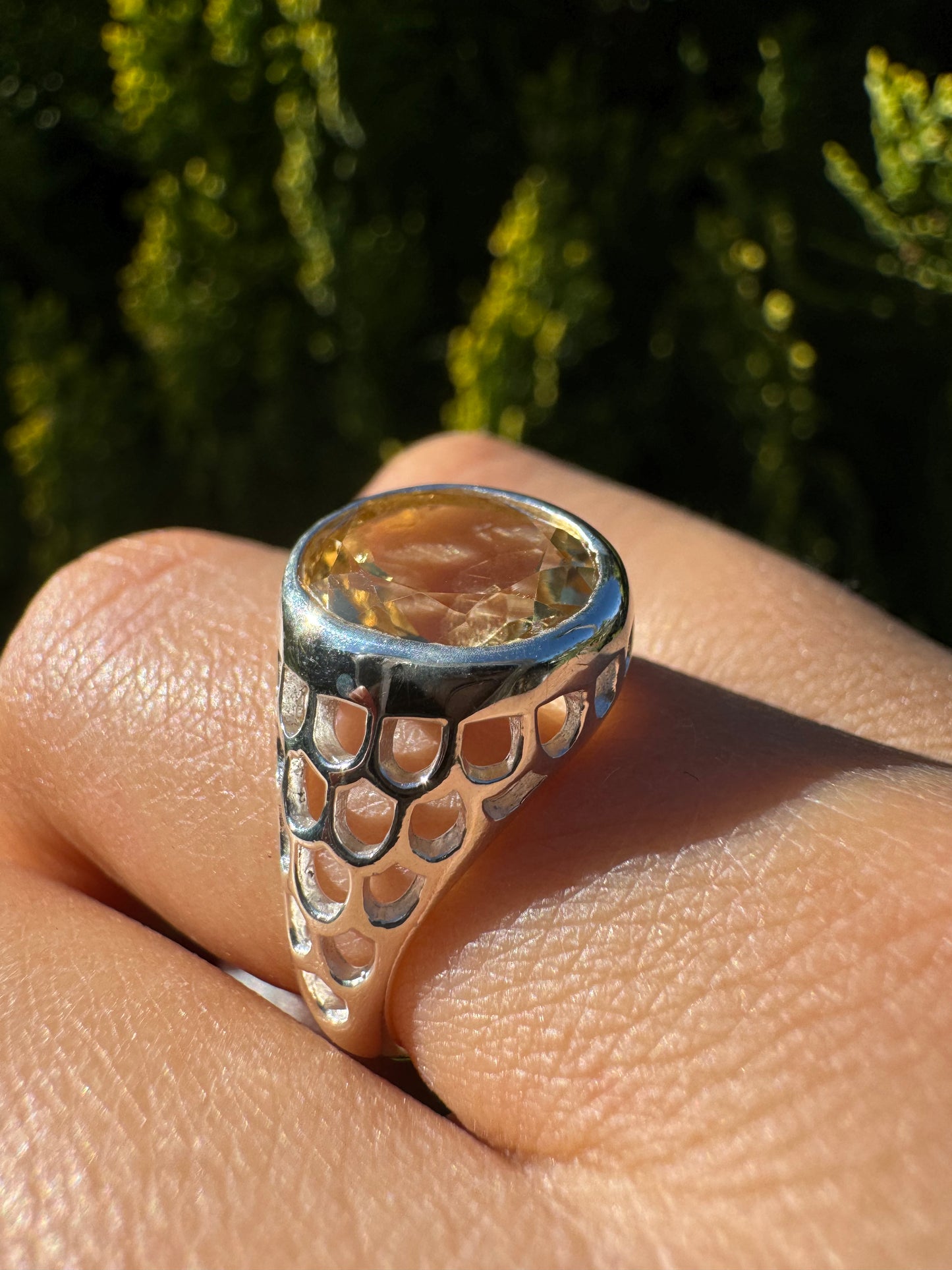 Radiant Citrine Ring