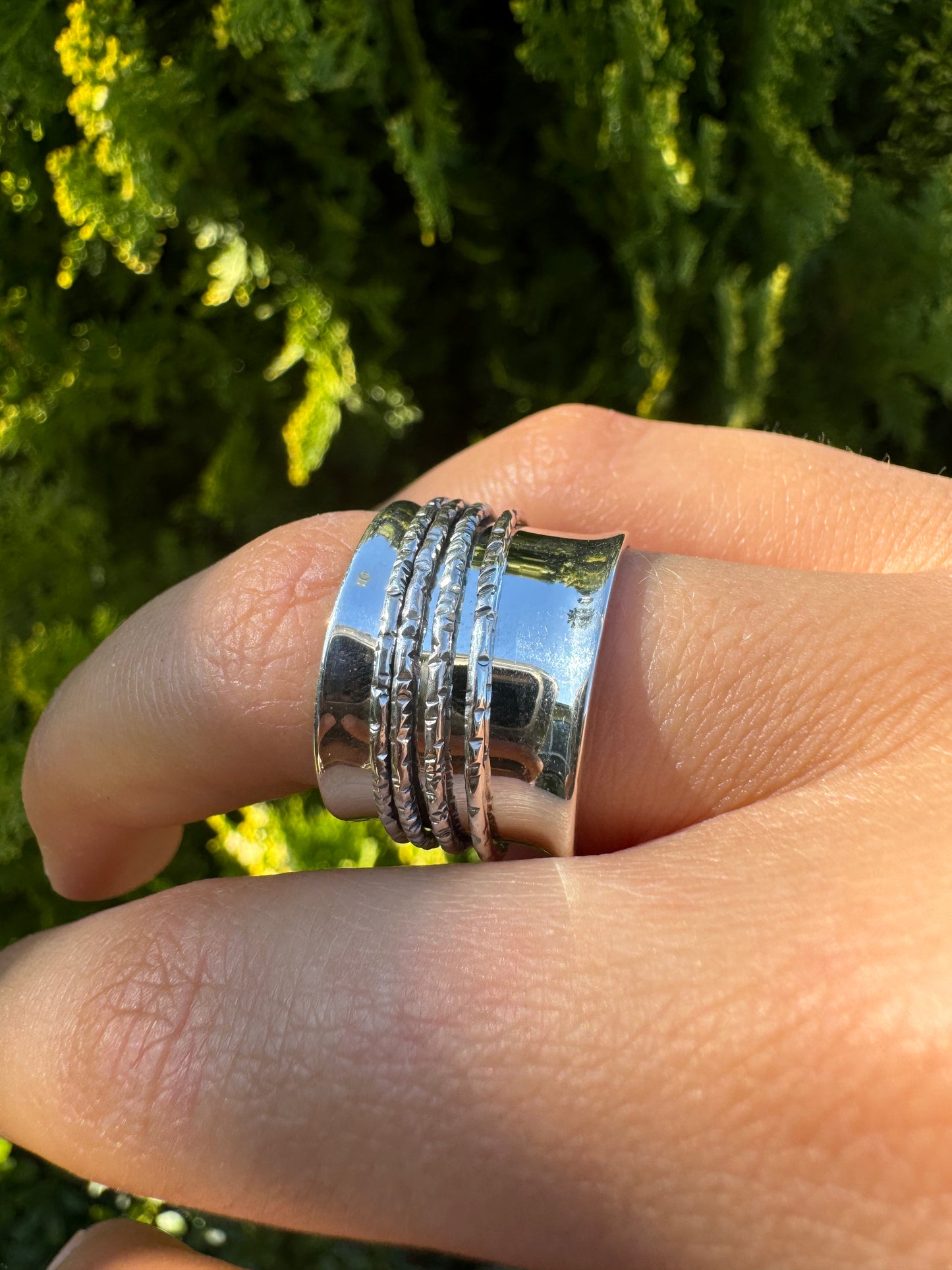 Sterling Silver Spinner Ring
