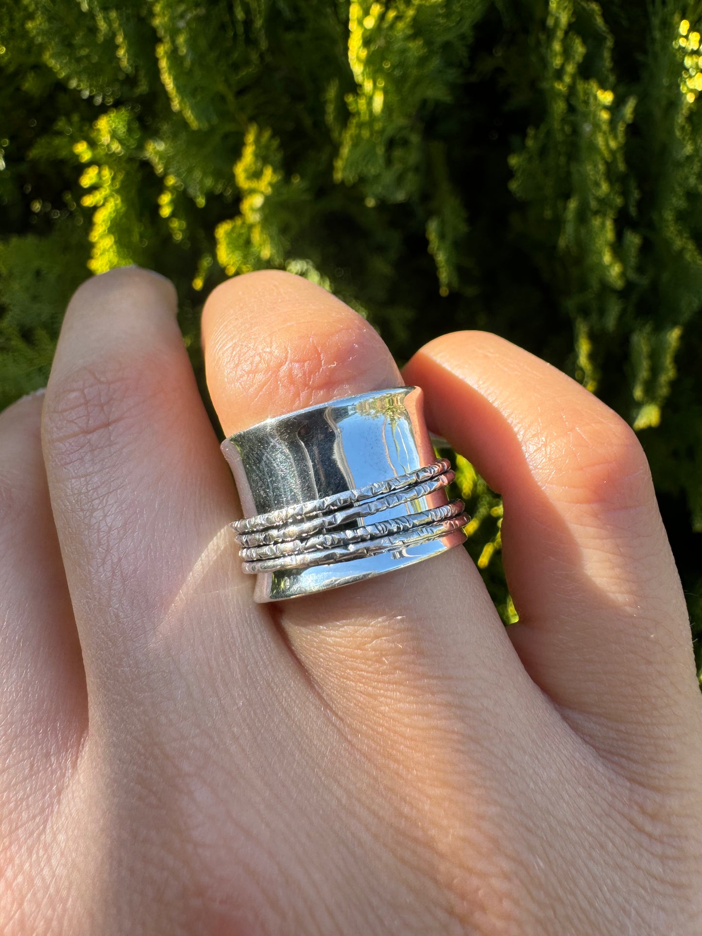 Sterling Silver Spinner Ring