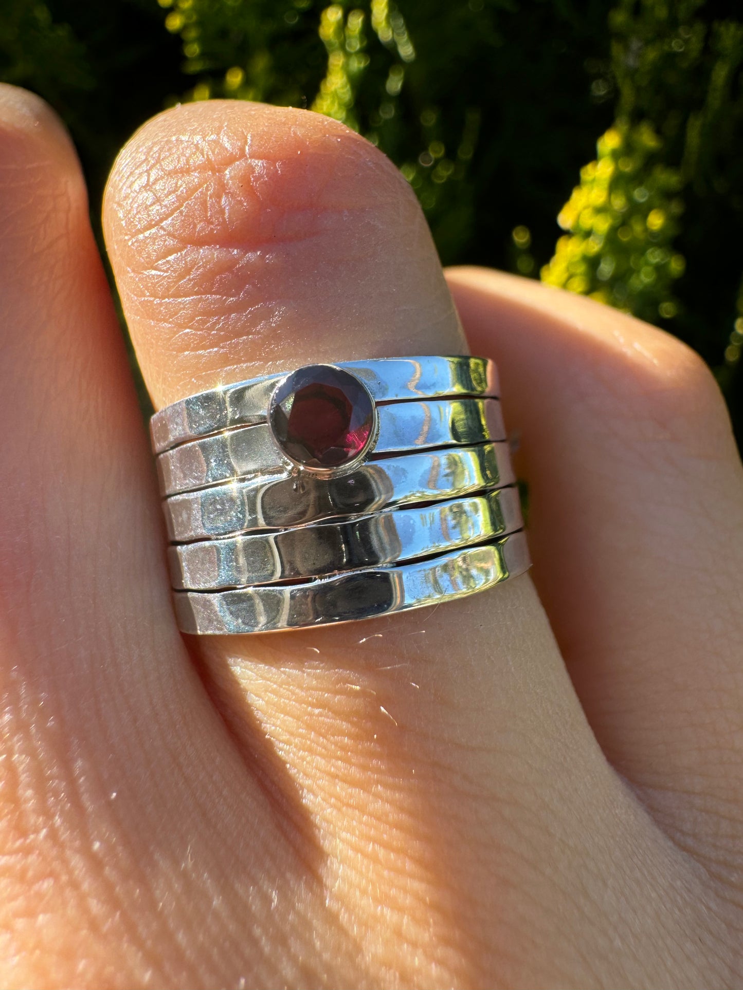 Elegant Garnet ring