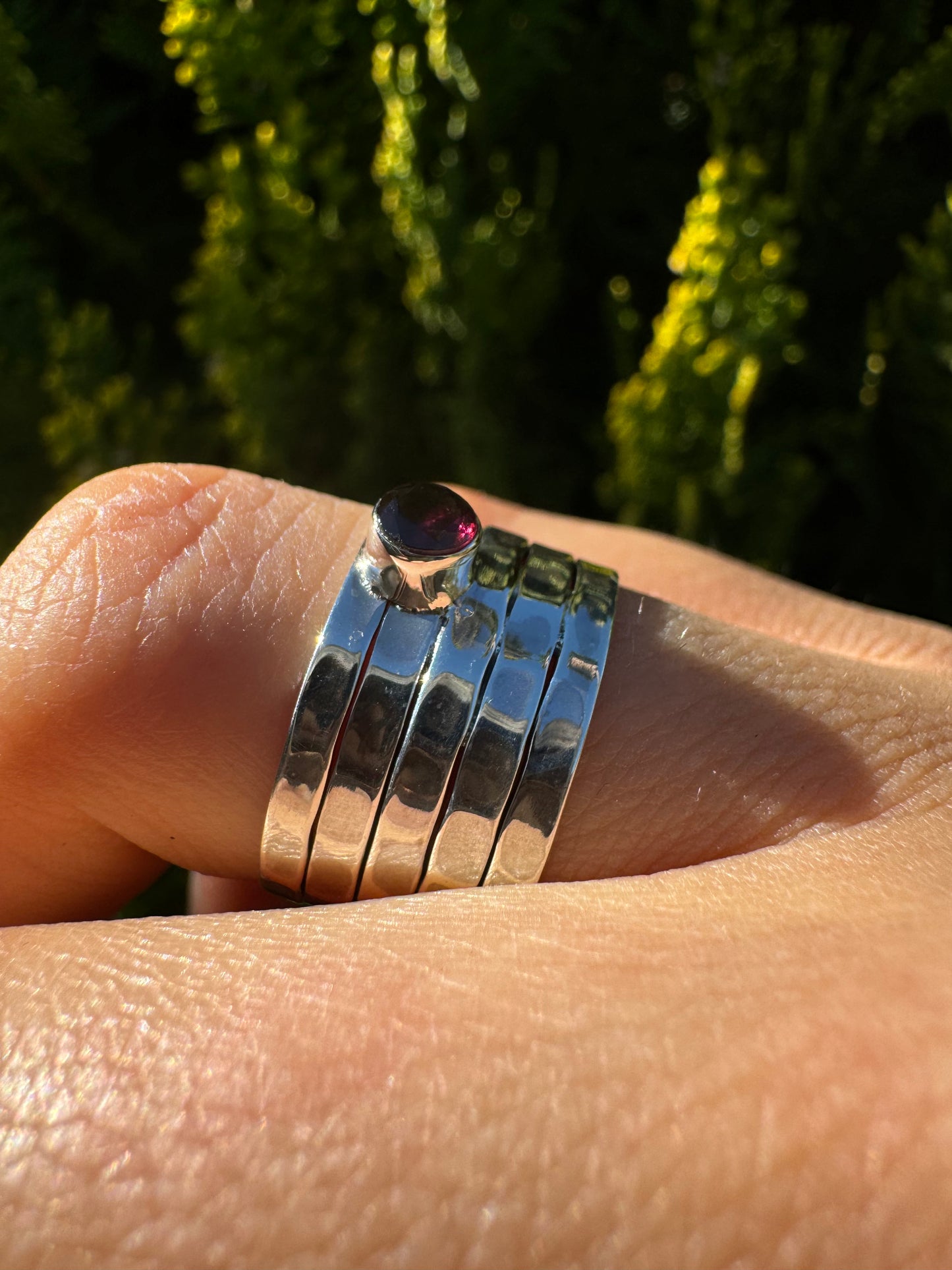 Elegant Garnet ring