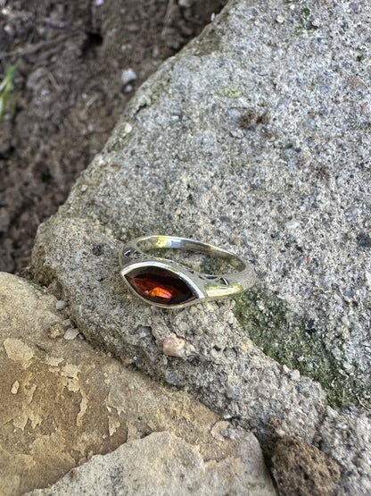 The Ovaline Garnet Ring