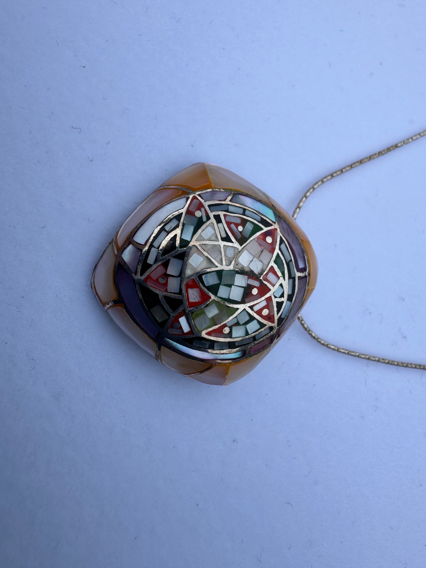 Multi-Color Mother of Pearl Necklace