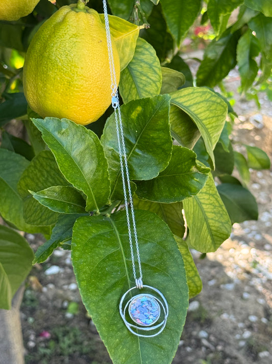 CIRCLES ANCIENT ROMAN GLASS NECKLACE