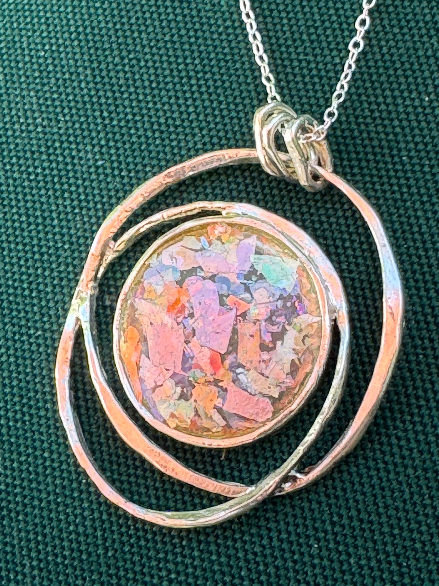 CIRCLES ANCIENT ROMAN GLASS NECKLACE