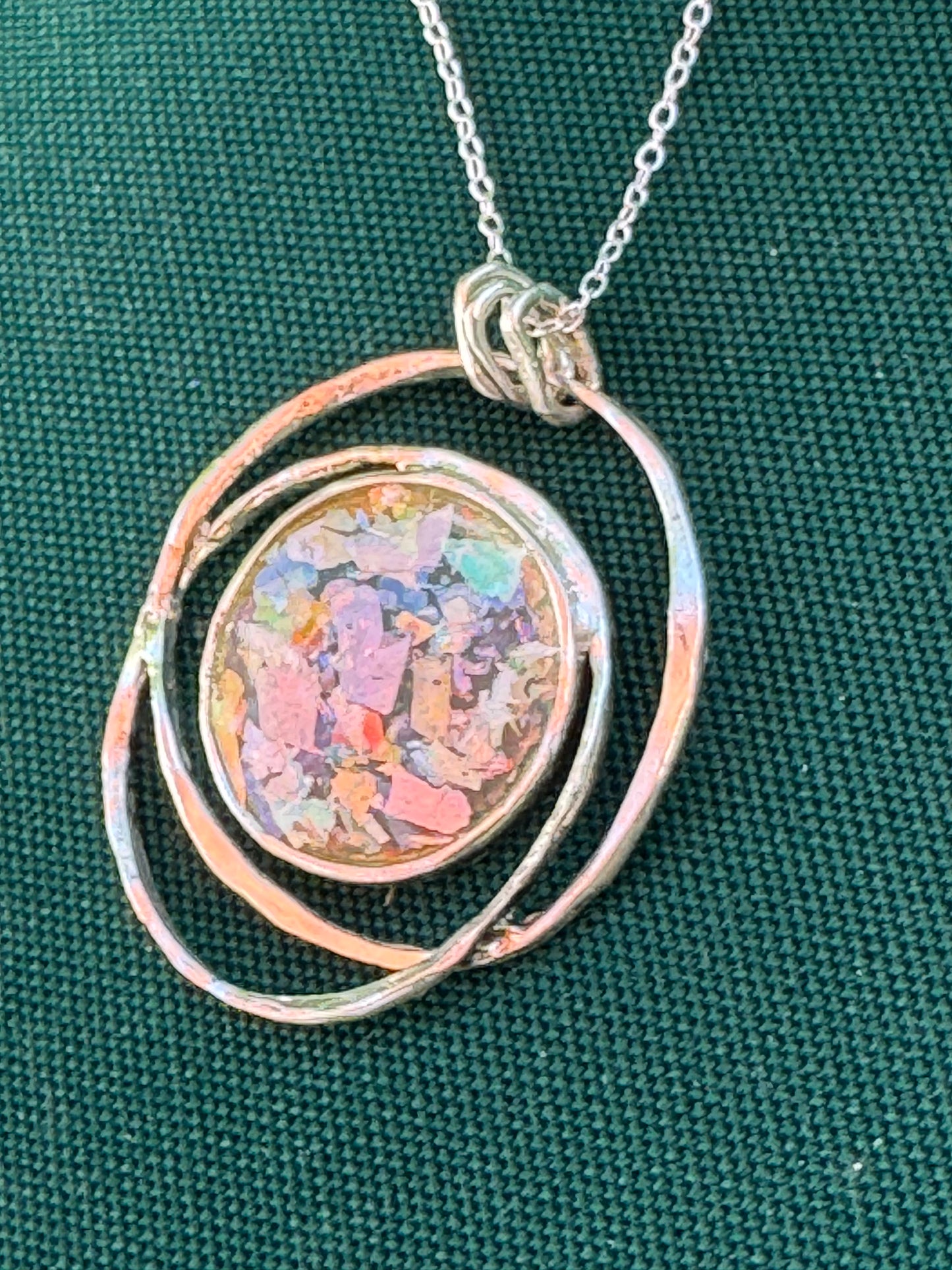 CIRCLES ANCIENT ROMAN GLASS NECKLACE