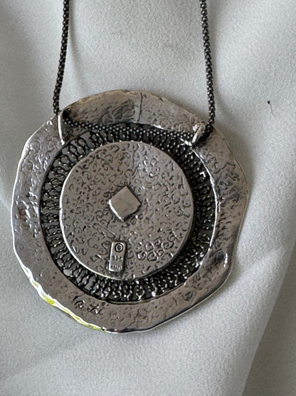 BIG ROUND  ROMAN GLASS NECKLACE