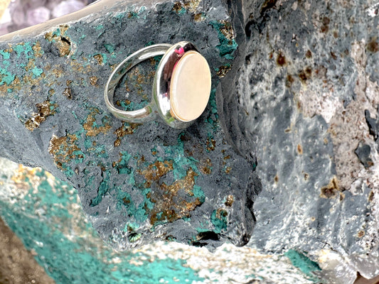 Mother of Pearl Sterling Silver Ring