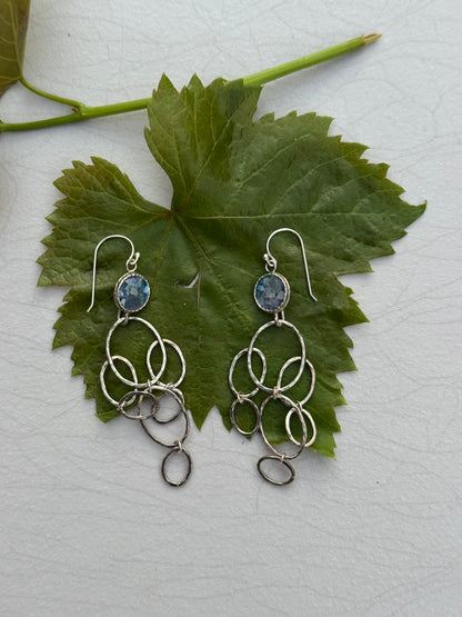 LONG ROMAN GLASS EARRINGS