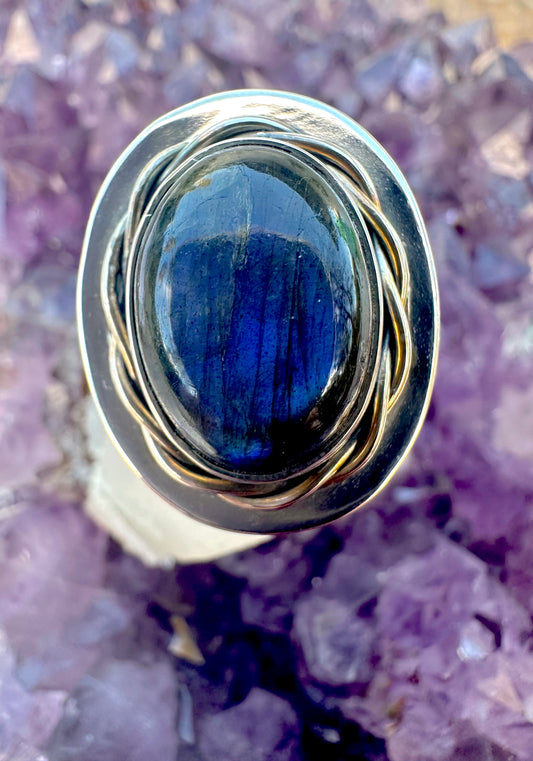 Labradorite Sterling Silver Ring