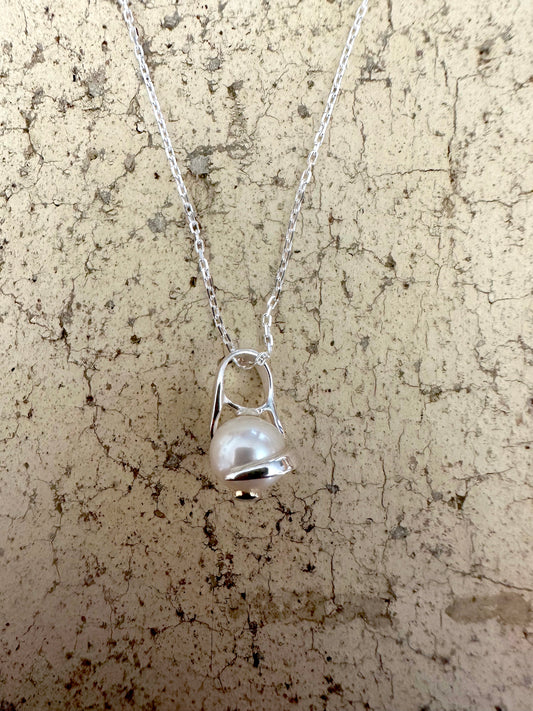 Pearl Pendant Sterling Silver Necklace