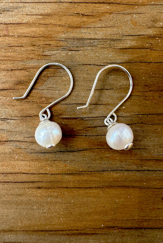 Pearl Sterling Silver Earrings