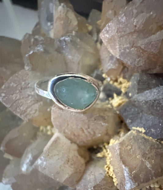 Sterling Silver Aquamarine Ring