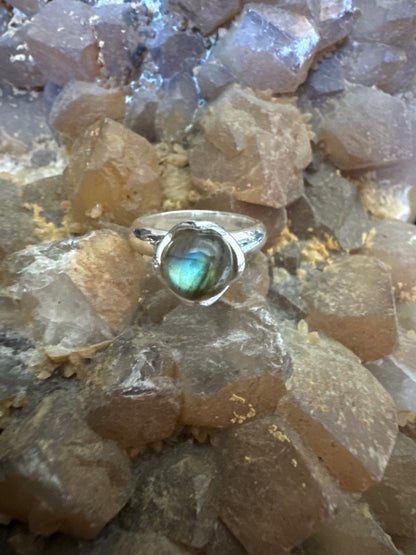 Mystic Labradorite Ring