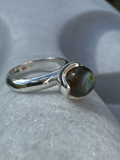 Mystic Labradorite Ring