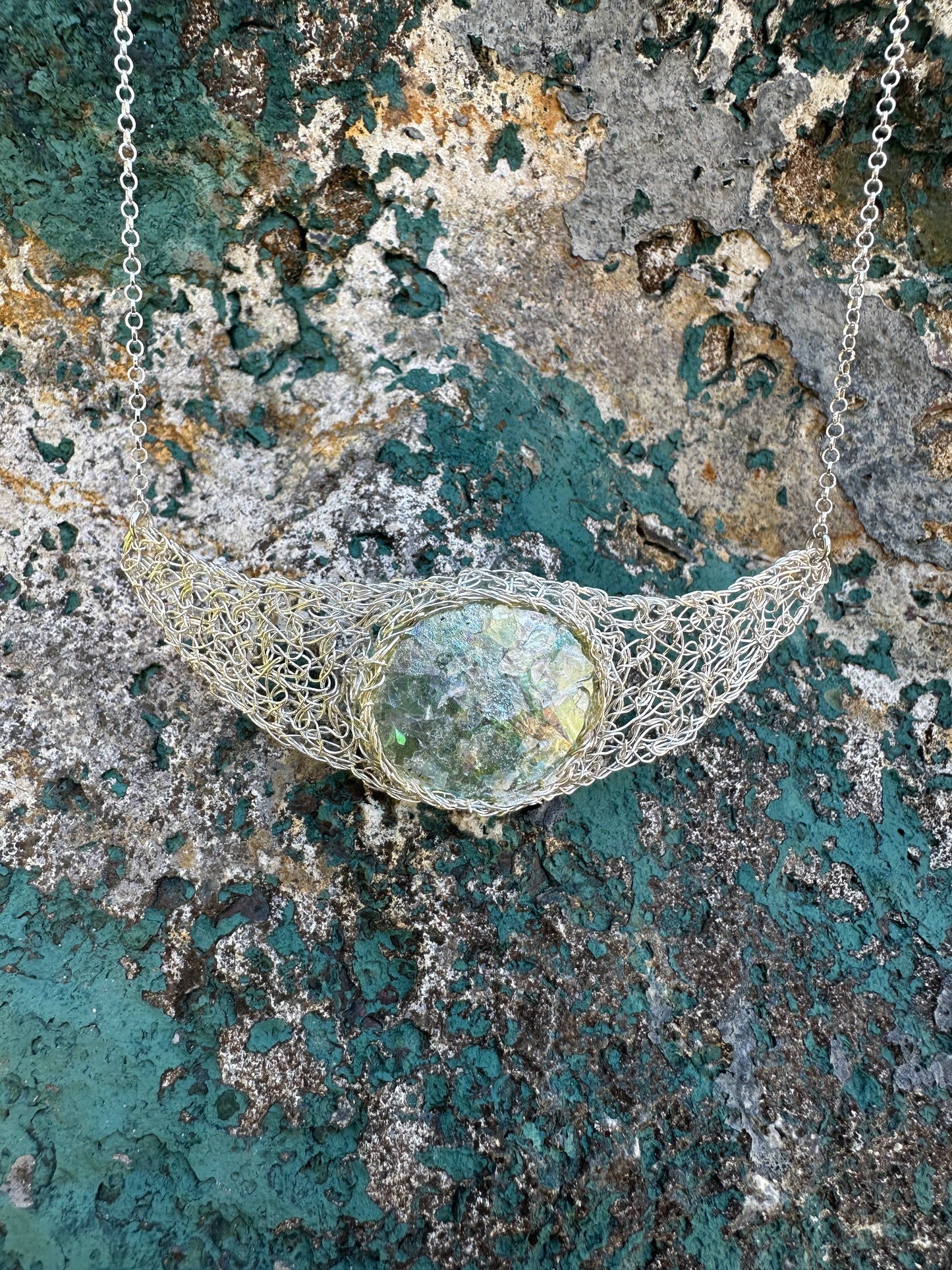 Wire Wrapped Stone Necklace