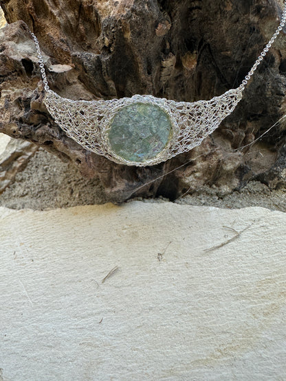 Wire Wrapped Stone Necklace