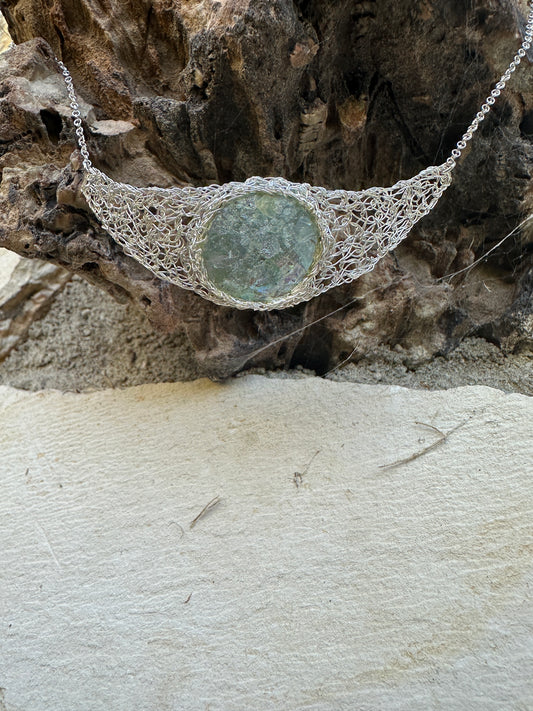 Wire Wrapped Stone Necklace