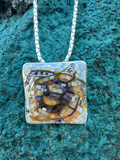 Big Golden Tides Turtle Necklace