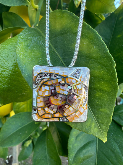 Big Golden Tides Turtle Necklace