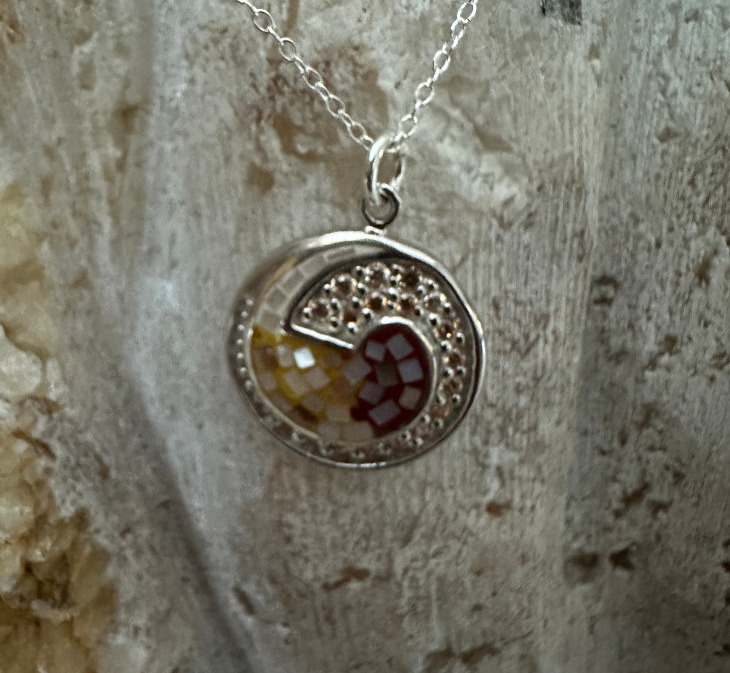 Sunset Mosaic Drops Necklace