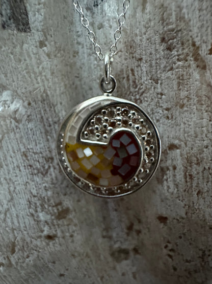 Sunset Mosaic Drops Necklace