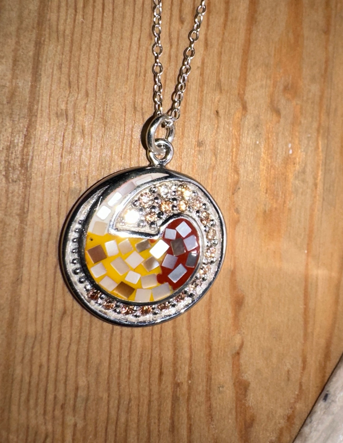 Sunset Mosaic Drops Necklace