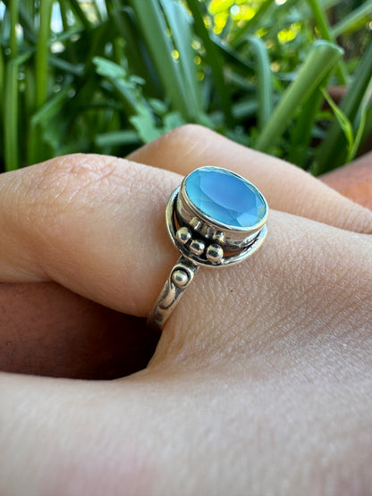 Serene Chalcedony Ring