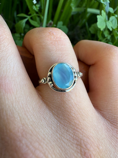Serene Chalcedony Ring