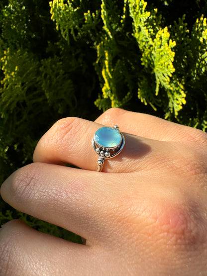 Serene Chalcedony Ring