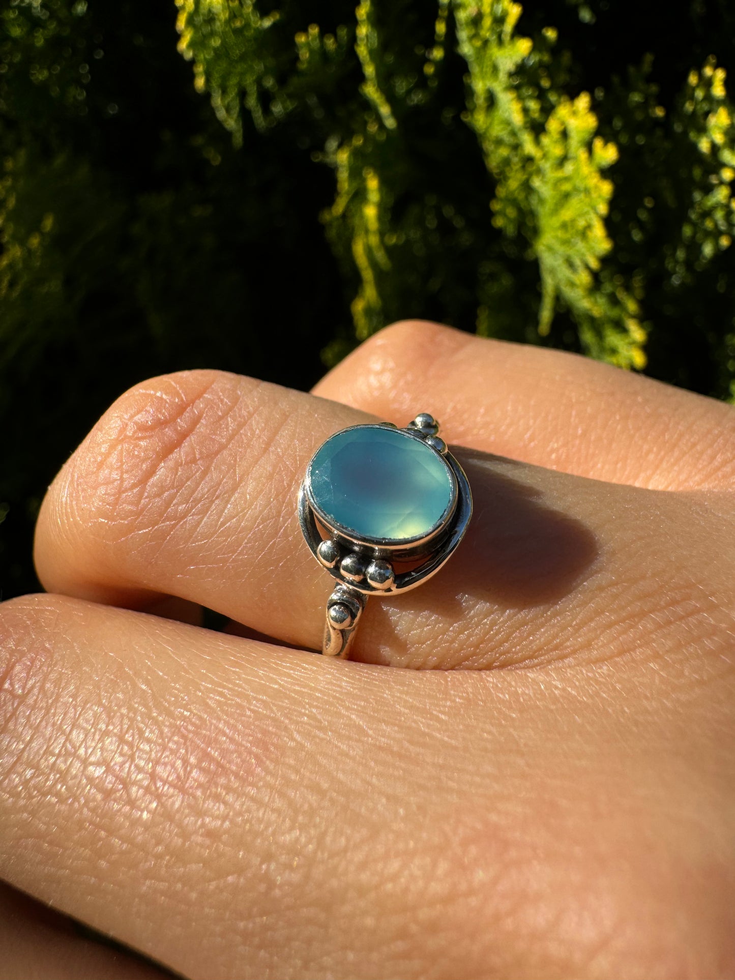 Serene Chalcedony Ring