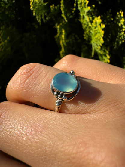Serene Chalcedony Ring